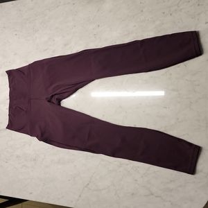 Maroon size 4 lululemon workout tights